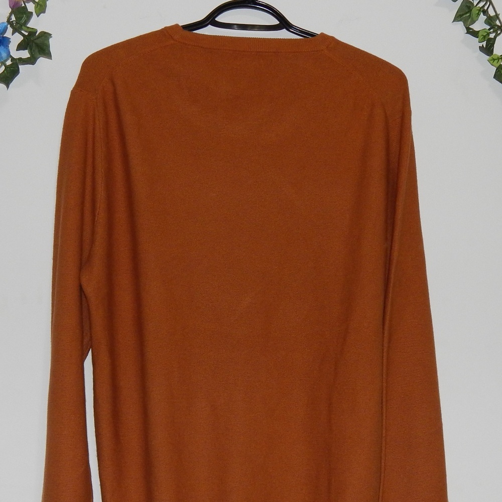 Thin Cotton Orange Sweater - M